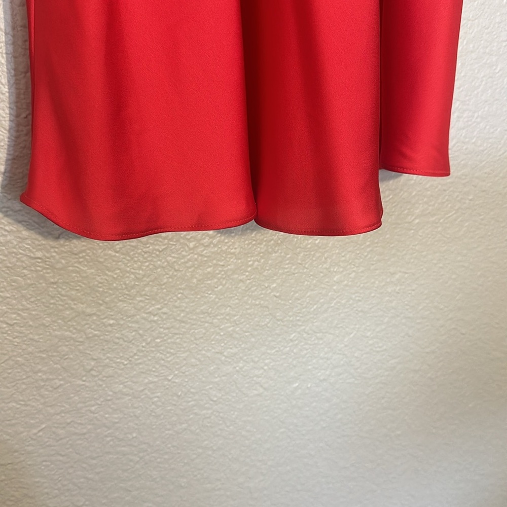 Gianni Bini x DANNIJO Helena Satin TwoTone Color Block ScoopNeck Midi SlipDress - Picture 7 of 9